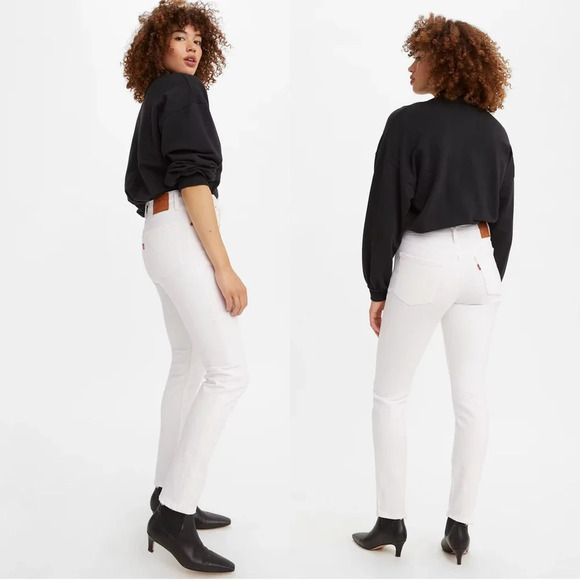 Levi’s Premium 501® Skinny Women’s Jeans Cloud Over-White Size 25 - Picture 2 of 16